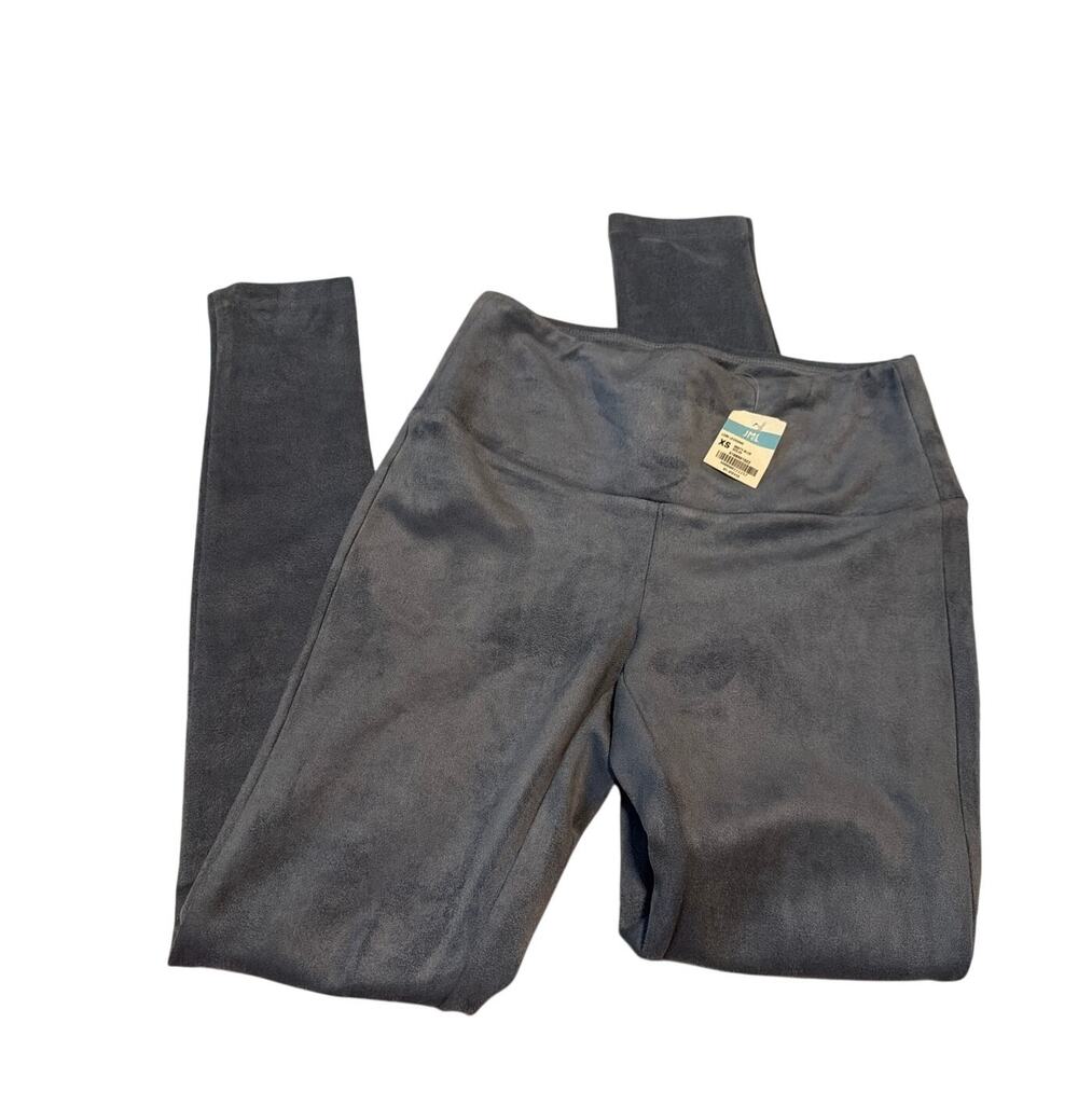 J.McLaughlin Lori Legging Faux Stretch Suede Misty Blue Gray Size XS NWT